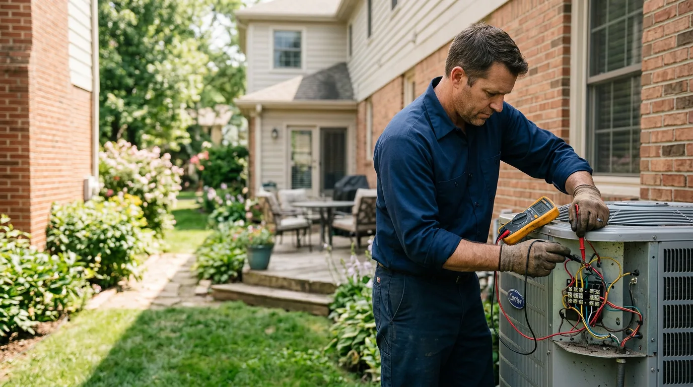 HVAC technician working near Dewar, IA